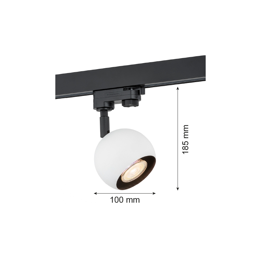 Argon 4377 - Bodové svietidlo do lištového systému MURI 1xGU10/5W/230V biela