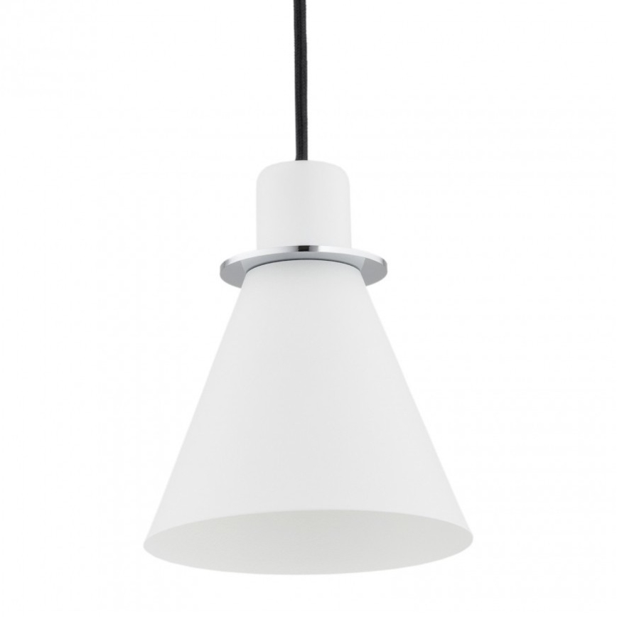 Argon 4681 - Luster na lanku BEVERLY 1xE27/15W/230V biela/lesklý chróm