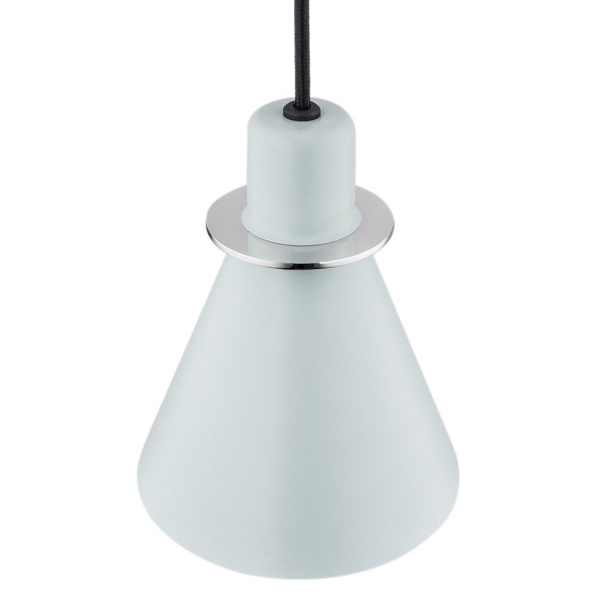 Argon 4683 - Luster na lanku BEVERLY 1xE27/15W/230V modrá/lesklý chróm