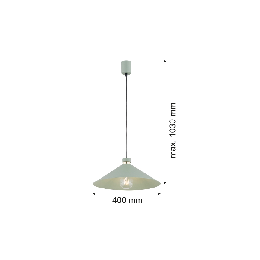 Argon 4694 - Luster na lanku NASHVILLE 1xE27/15W/230V zelená