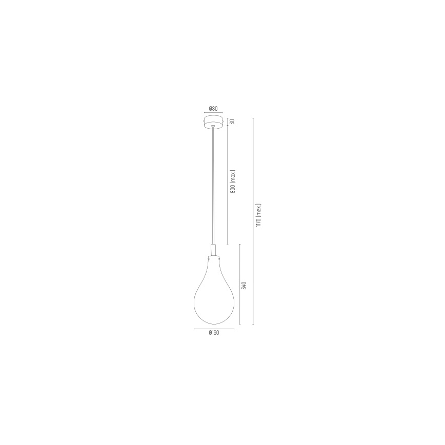 Argon 4716 - Luster na lanku OAKLAND 1xG9/6W/230V