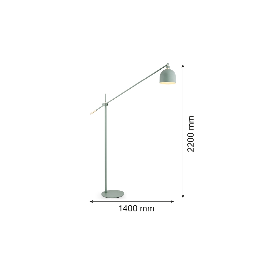 Argon 4736 - Stojacia lampa DETROIT 1xE27/15W/230V zelená