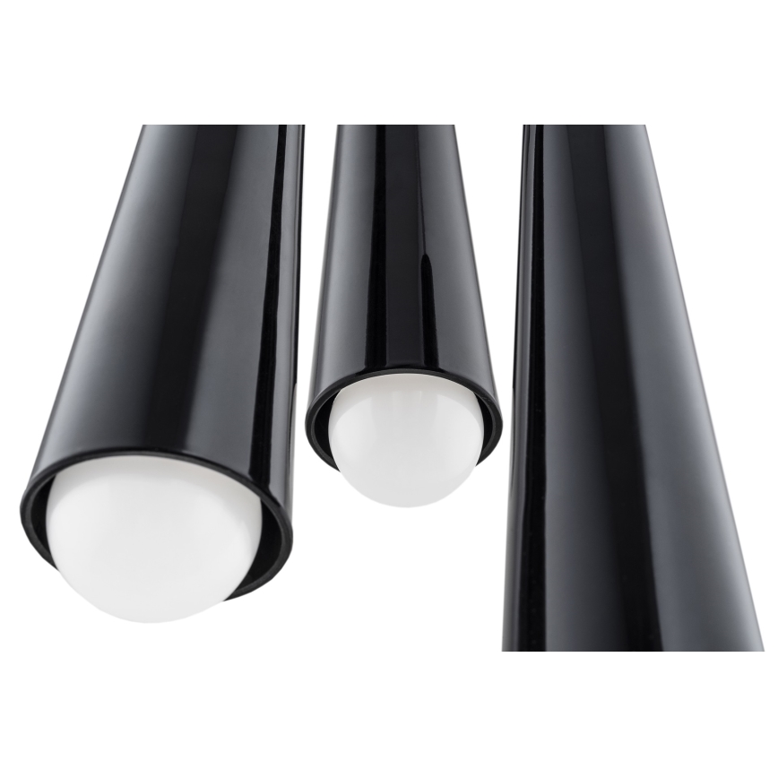 Argon 6103 - Luster na lanku HOLLYWOOD 3xE14/7W/230V čierna