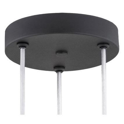 Argon 6103 - Luster na lanku HOLLYWOOD 3xE14/7W/230V čierna