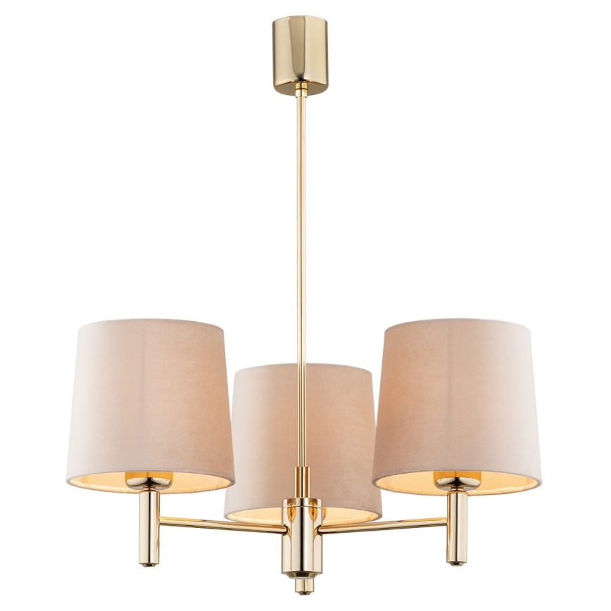 Argon 6109 - Luster na tyči PONTE 3xE27/15W/230V béžová