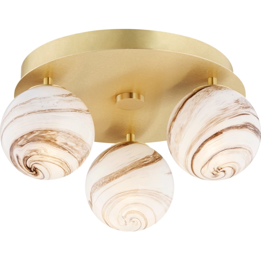 Argon 6290 - Stropné svietidlo FABIO 3xE14/7W/230V alabaster zlatá