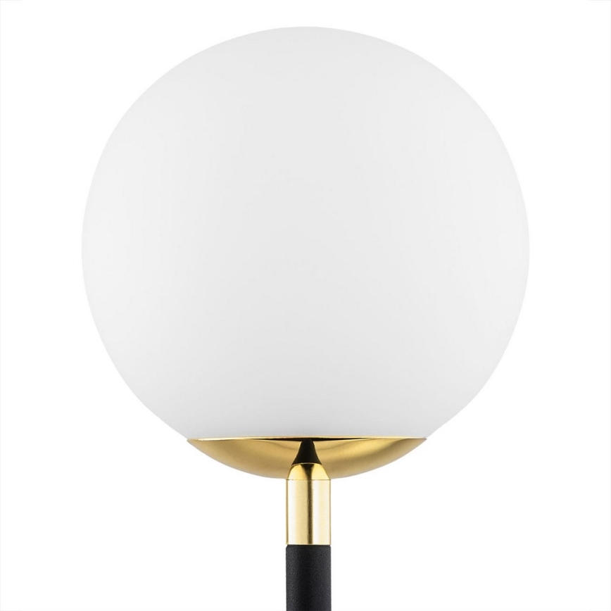 Argon 7072 - Stolná lampa FERRONE 2xE14/7W/230V čierna/biela/zlatá