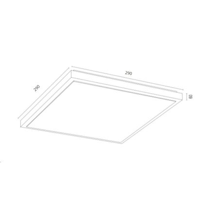 Argon 7167 - Stropné svietidlo CARLSON 2xE27/15W/230V 29x29 cm zlatá