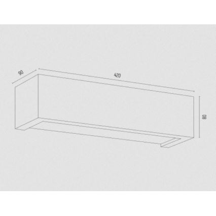 Argon 7168 - Nástenné svietidlo CASERTA 2xE27/15W/230V 42 cm