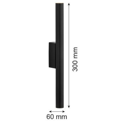 Argon 7222 - LED Nástenné svietidlo GRECO 2xLED/4,2W/230V 3000K čierna