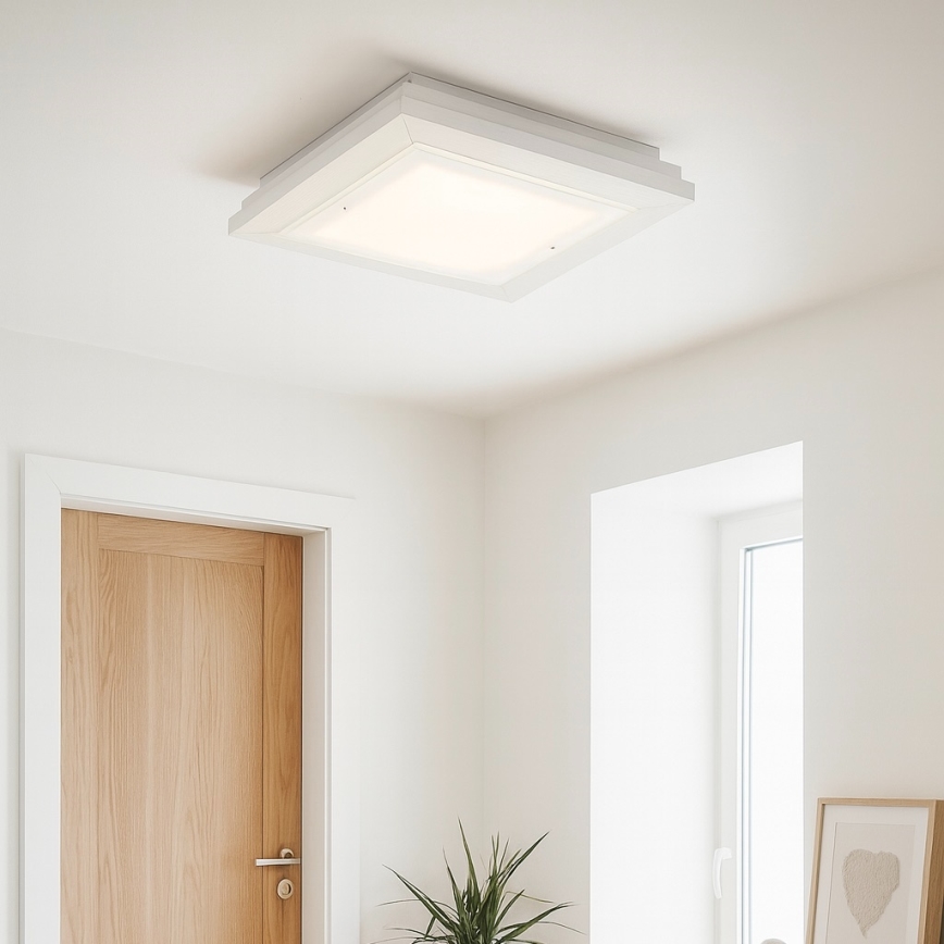 Argon 7266 - Stropné svietidlo TABOR 2xE27/15W/230V 32x32 cm biele