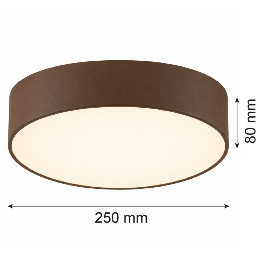 Argon 7295 - Stropné svietidlo DARLINGOS 2xE27/15W/230V priemer 25 cm hnedé