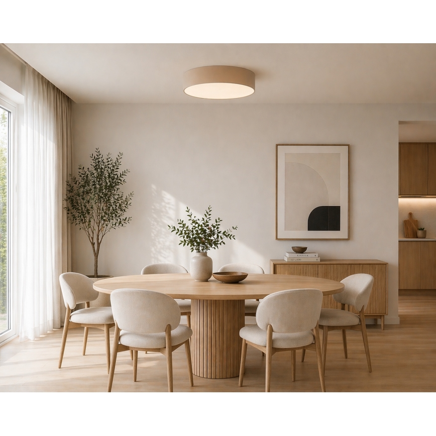 Argon 7298 - Stropné svietidlo DARLINGOS 2xE27/15W/230V pr. 35 cm béžové