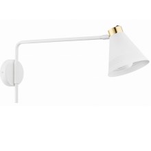 Argon 8007 - Nástenná lampa AVALONE 1xE27/15W/230V 57 cm biela/zlatá