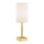 Argon 8030 - Stolná lampa ABRUZZO 1xE14/7W/230V mosadz/biela