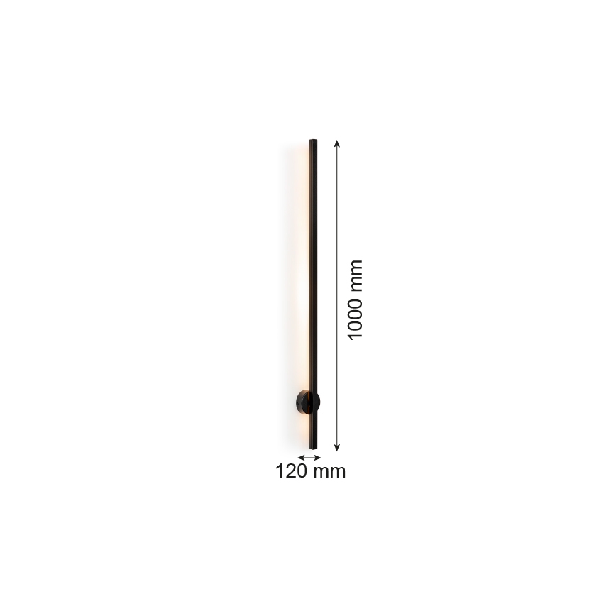 Argon 8051 - LED Nástenné svietidlo ASSE LED/10W/230V čierna