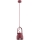 Argon 8292 - Luster na lanku LOGAN 1xE27/15W/230V pr. 14 cm červená