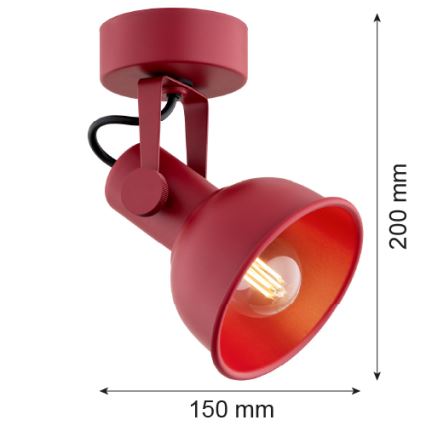 Argon 8298 - Bodové svietidlo LENORA 1xE14/7W/230V červená