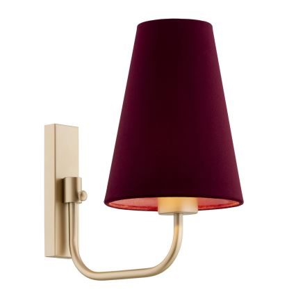 Argon 8313 - Nástenná lampa SAFIANO 1xE27/15W/230V vínová