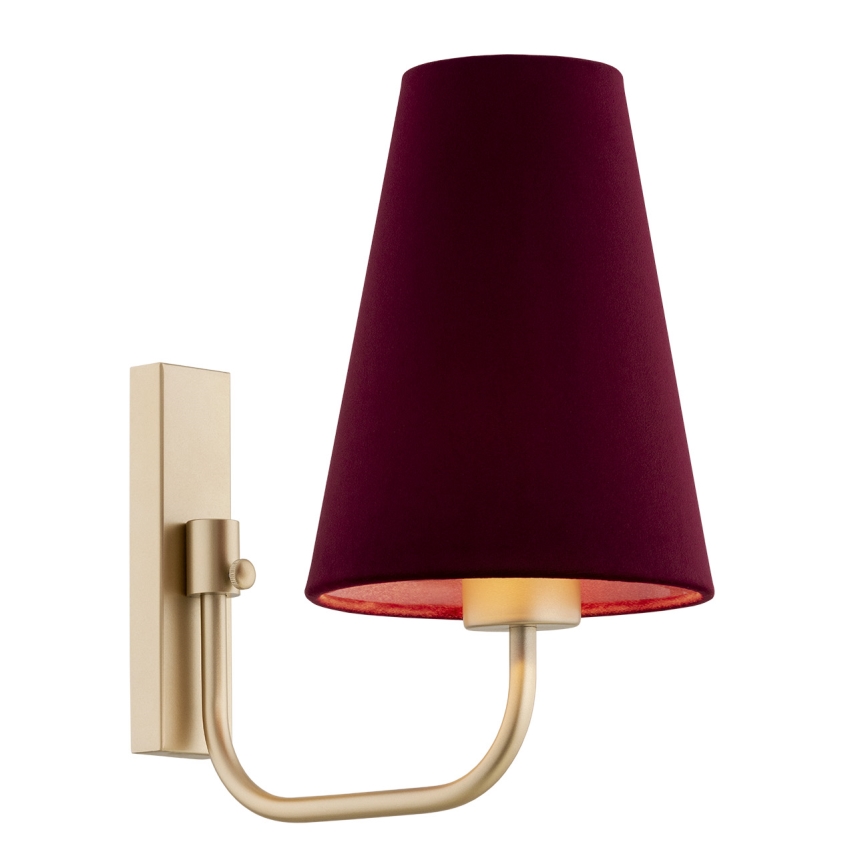 Argon 8313 - Nástenná lampa SAFIANO 1xE27/15W/230V vínová