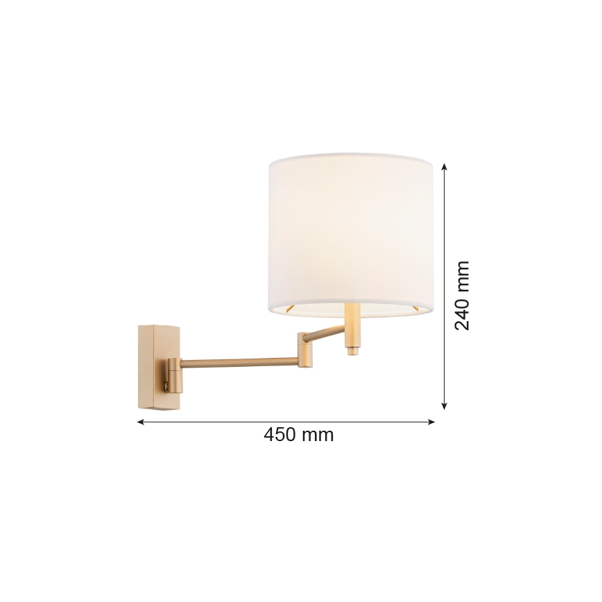 Argon 8314 - Nástenná lampa DOLCE 1xE27/15W/230V