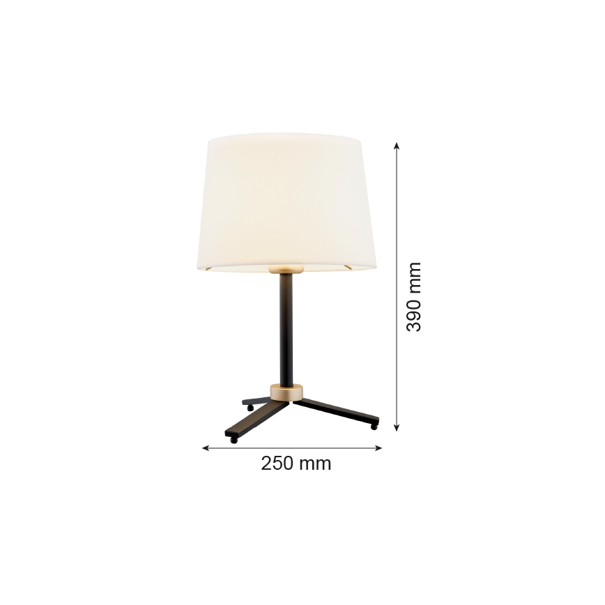 Argon 8319 - Stolná lampa CAVALINO 1xE27/15W/230V 39 cm krémová/čierna