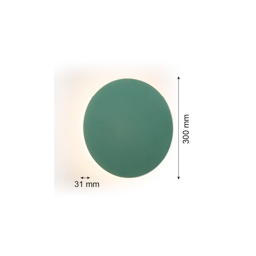 Argon 8325 - LED Nástenné svietidlo OREGON PLUS LED/6W/230V 3000K 30 cm zelená