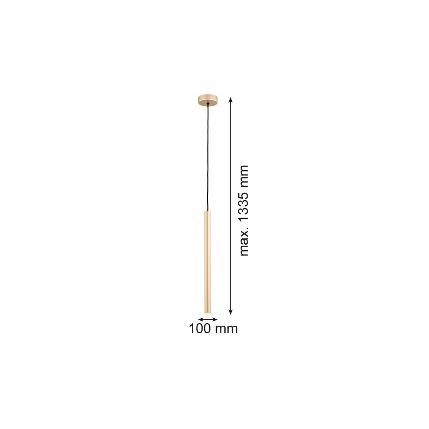 Argon 8327 - LED Luster na lanku RIO LED/4,2W/230V 3000K zlatá