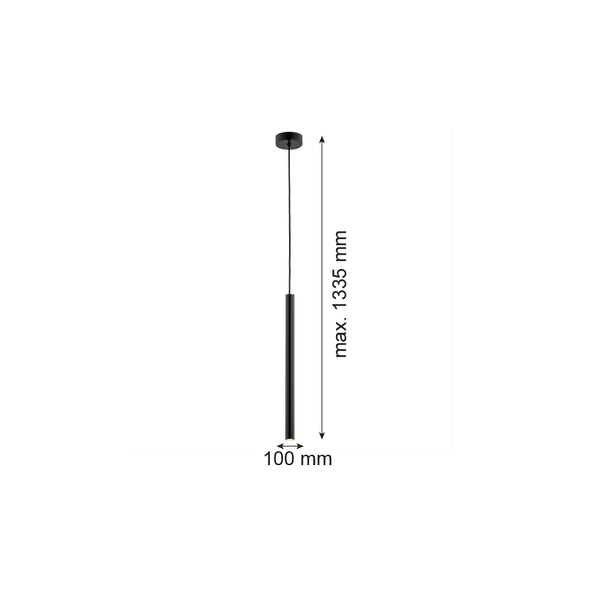 Argon 8329 - LED Luster na lanku RIO LED/4,2W/230V 3000K čierna