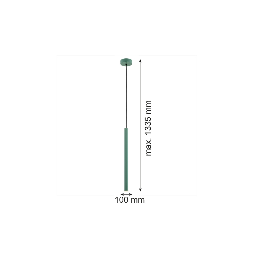 Argon 8333 - LED Luster na lanku RIO LED/4,2W/230V 3000K zelená