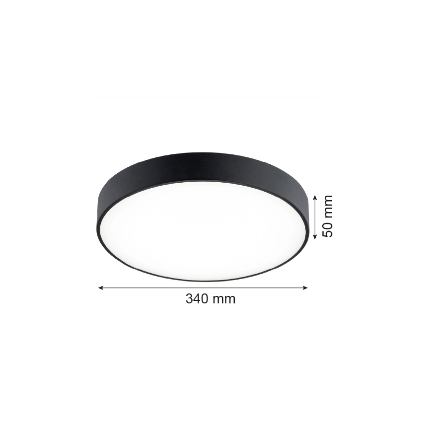 Argon 8348 - LED Stropné svietidlo TIAMO LED/22W/230V 4000K čierna