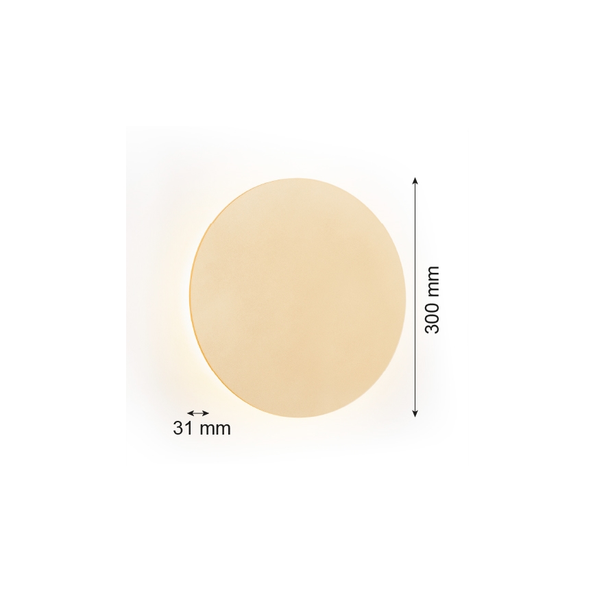 Argon 8352 - LED Nástenné svietidlo OREGON PLUS LED/6W/230V 3000K 30 cm zlatá