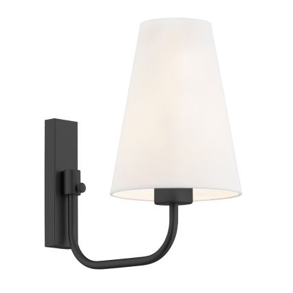 Argon 8376 - Nástenná lampa SAFIANO 1xE27/15W/230V čierna