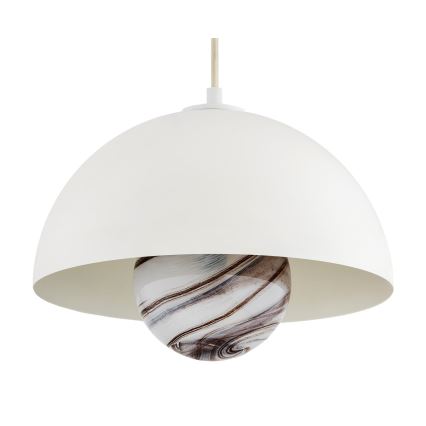 Argon 8443 - Luster na lanku PIAVA 1xE14/7W/230V alabaster biela