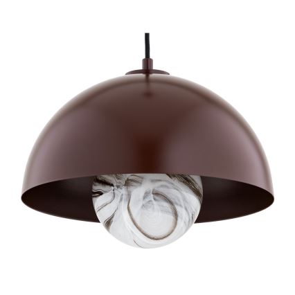 Argon 8444 - Luster na lanku PIAVA 1xE14/7W/230V alabaster hnedá