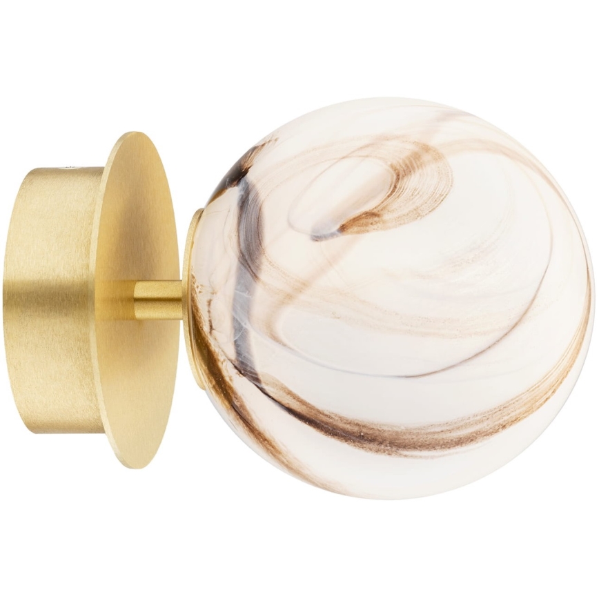 Argon 8453 - Nástenné svietidlo FABIO 1xE14/7W/230V alabaster zlatá