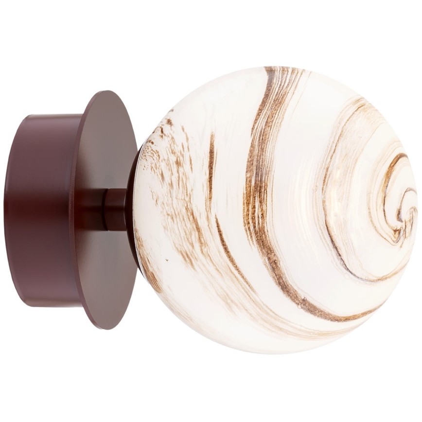 Argon 8455 - Nástenné svietidlo FABIO 1xE14/7W/230V alabaster hnedá