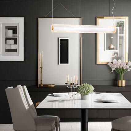 Argon 8624 - LED Luster na lanku HAMPTON LED/90W/230V 3000K 120 cm mosadz