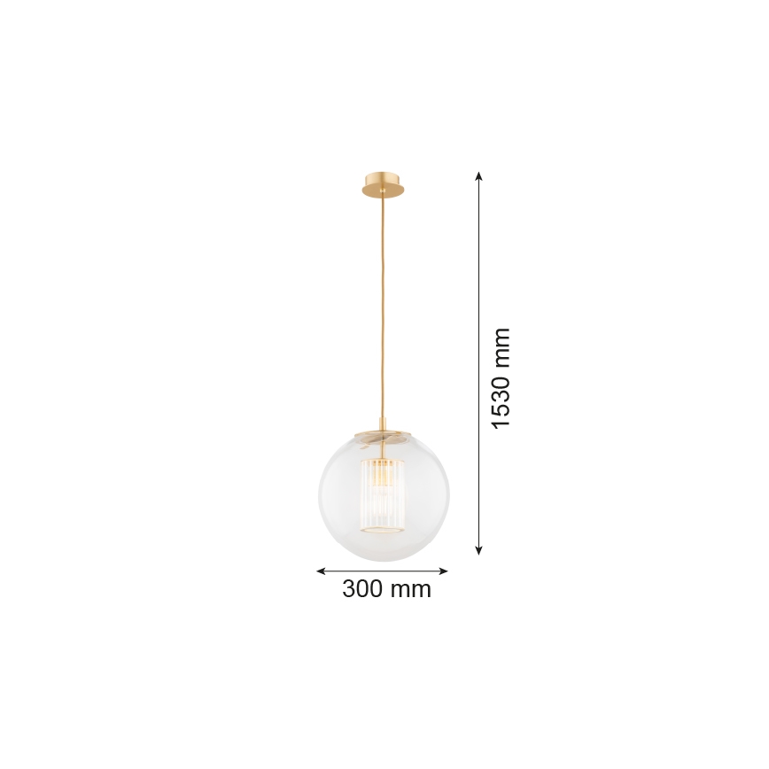 Argon 8626 - Luster na lanku HAMPTON 1xE27/15W/230V