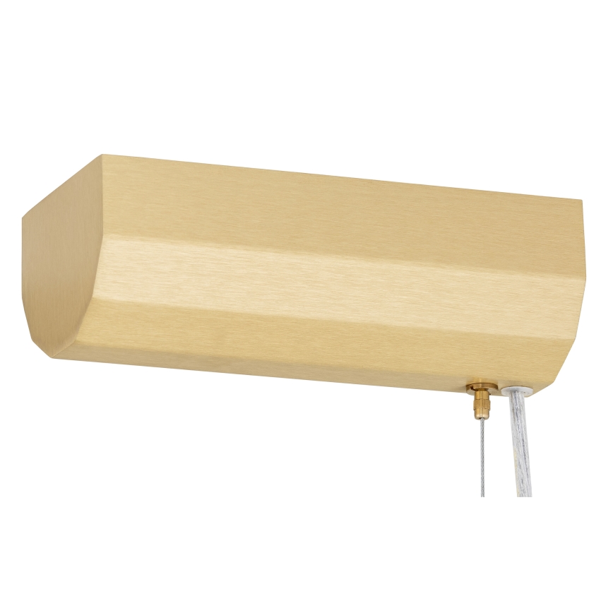 Argon 8627 - LED Luster na lanku HAMPTON LED/60W/230V 3000K 80 cm mosadz