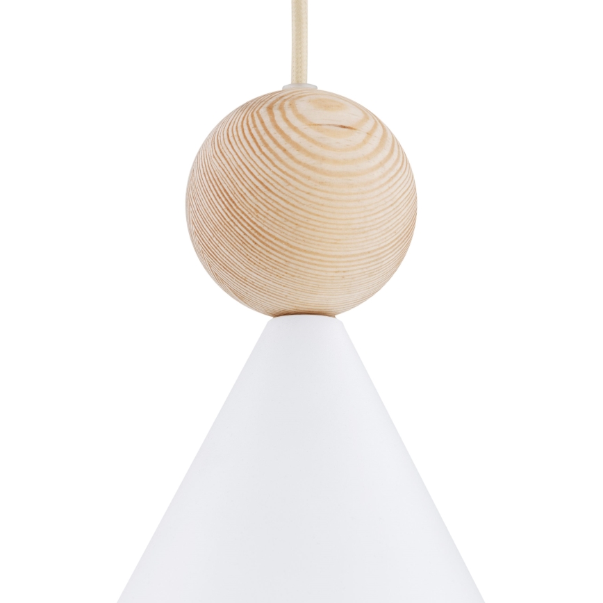 Argon 8629 - Luster na lanku KEGEL 1xE27/15W/230V biela