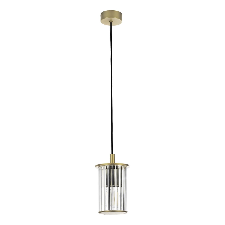 Argon 8755 - Vonkajší luster na lanku NORFOLK 1xE27/15W/230V IP44 zlatá