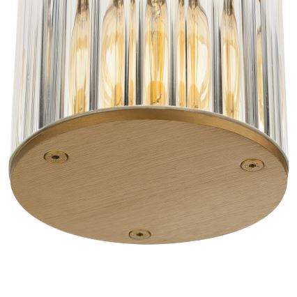 Argon 8774 - Vonkajšie stropné svietidlo NORFOLK 1xE27/15W/230V IP44 zlatá