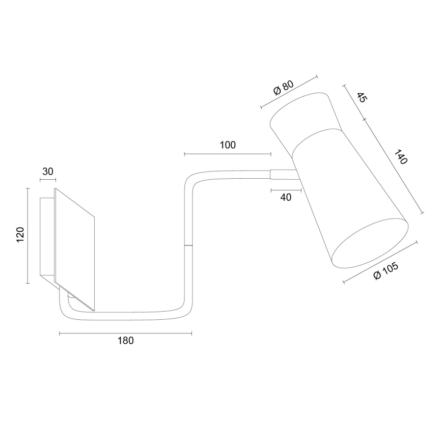 Argon 8881 - Nástenné svietidlo LORD 1xE14/7W/230V fialové