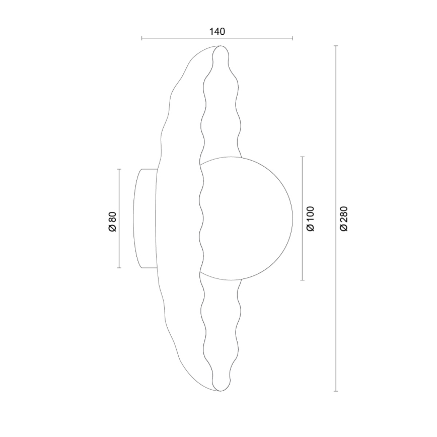 Argon 8933 - Nástenné svietidlo BOLL 1xG9/6W/230V modrá