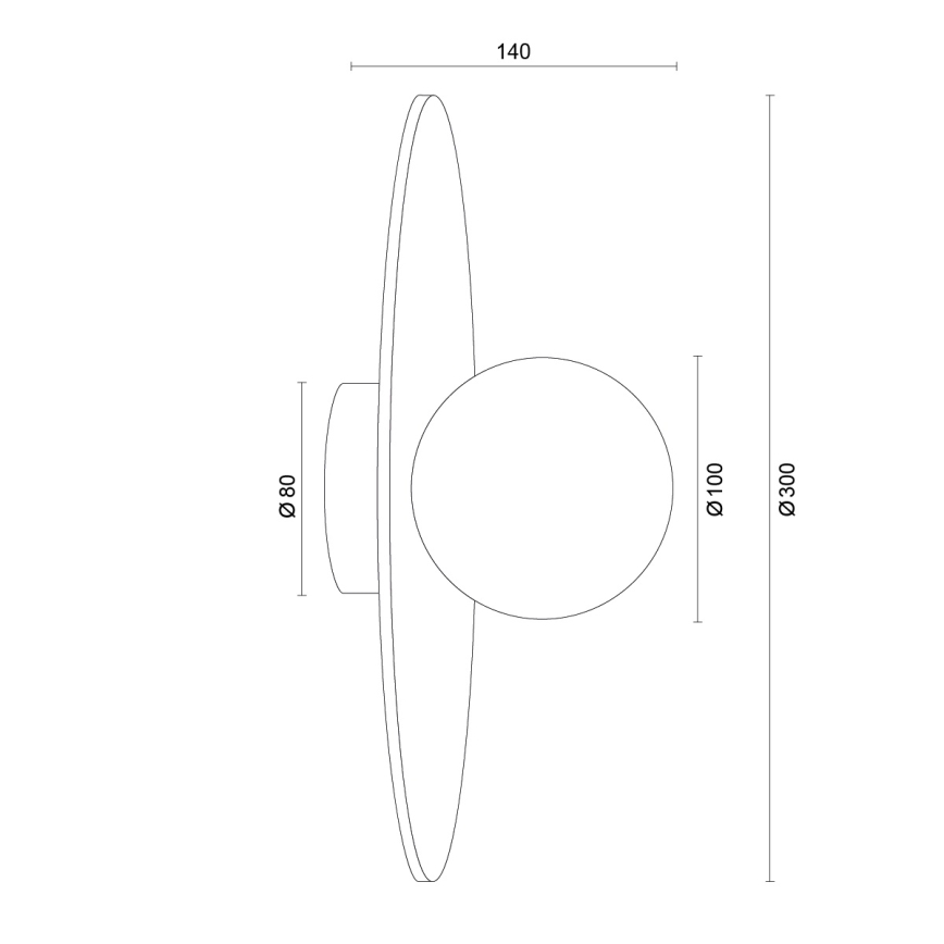 Argon 8935 - Modré nástenné svietidlo BOLL 1xG9/6W/230V
