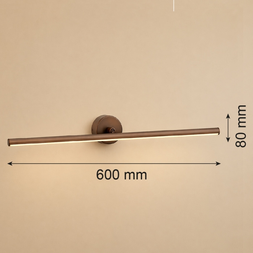 Argon 8995 - LED obrazové svietidlo MIRI LED/10,8W/230V 3000K 60 cm hnedá
