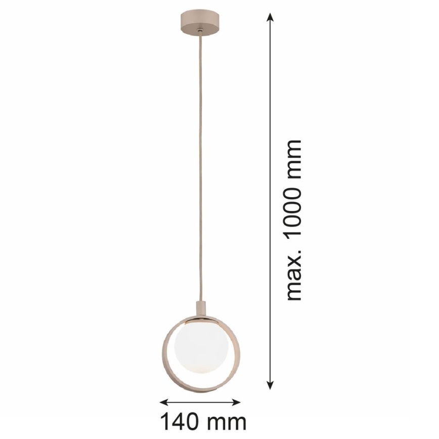 Argon 9003 - Závesné svietidlo na lanku SATUROS 1xG9/6W/230V