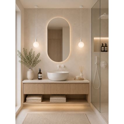 Argon 9004 - Vonkajšie závesné svietidlo ORE na lanku 1xG9/6W/230V IP44 biele