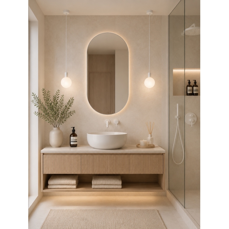 Argon 9004 - Vonkajšie závesné svietidlo ORE na lanku 1xG9/6W/230V IP44 biele
